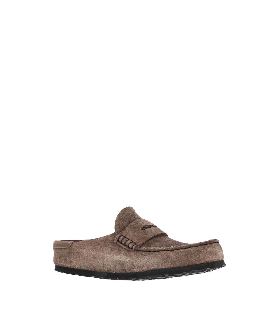 BIRKENSTOCK Серые замшевые мюли, фото 2