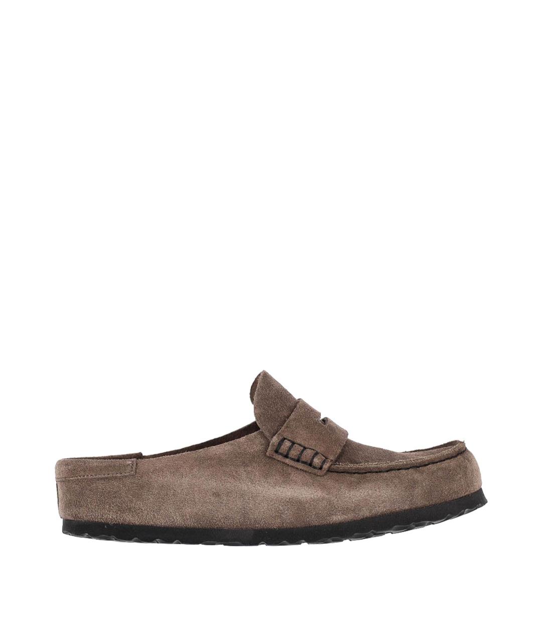 BIRKENSTOCK Серые замшевые мюли, фото 1