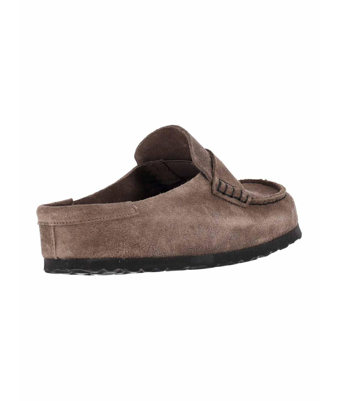 BIRKENSTOCK Серые замшевые мюли, фото 4