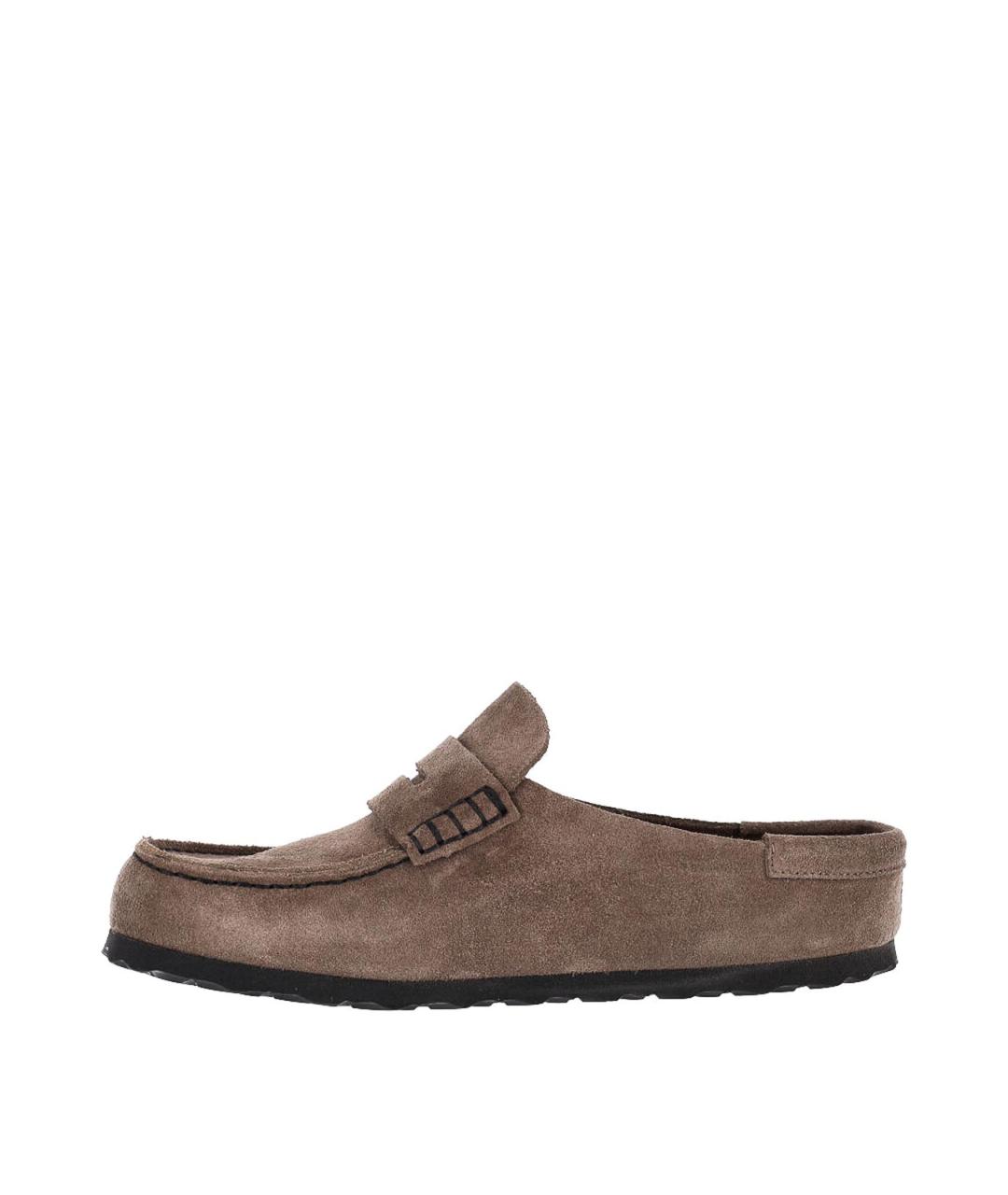 BIRKENSTOCK Серые замшевые мюли, фото 3