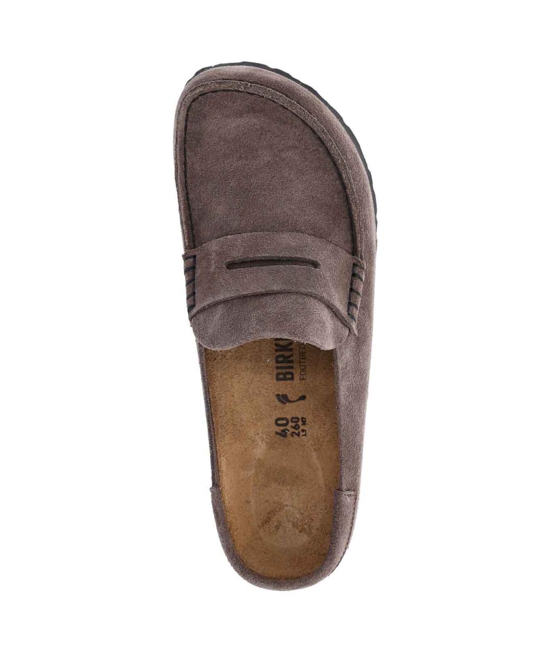 BIRKENSTOCK Серые замшевые мюли, фото 5