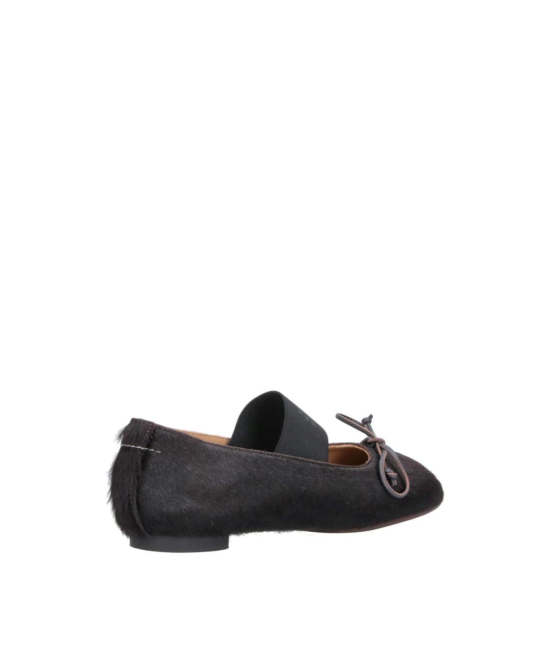 MM6 MAISON MARGIELA Коричневые кожаные балетки, фото 4
