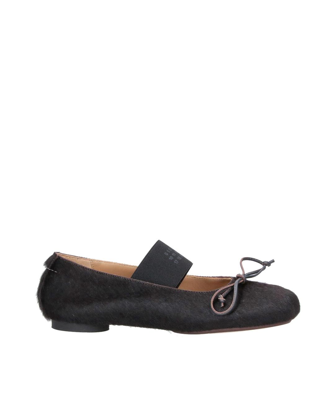 MM6 MAISON MARGIELA Коричневые кожаные балетки, фото 6