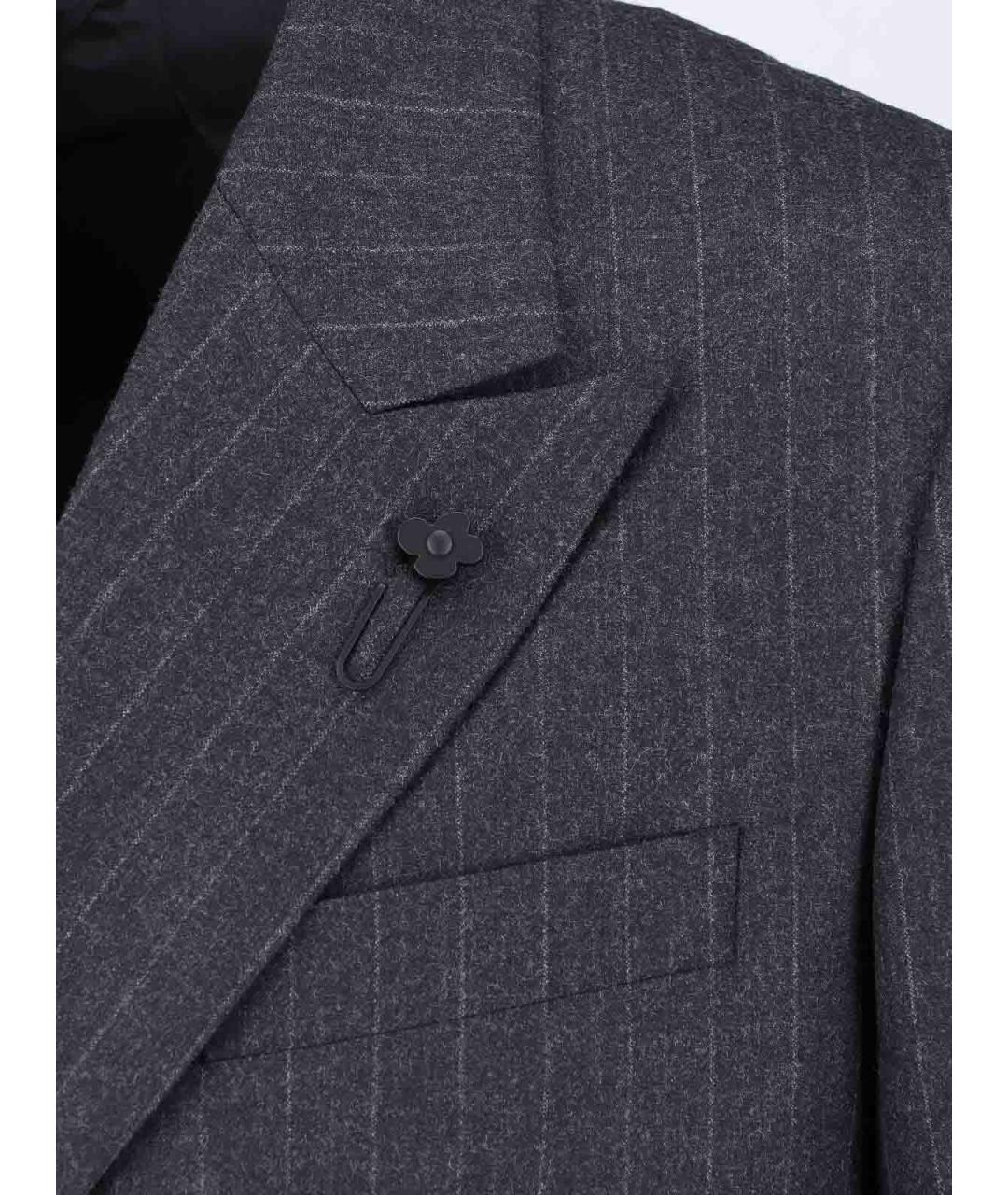 LARDINI Антрацитовый классический костюм, фото 4