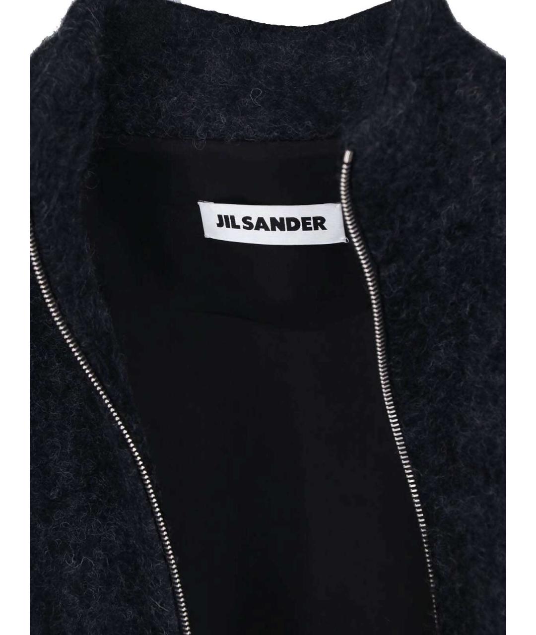 JIL SANDER Антрацитовая шерстяная куртка, фото 5