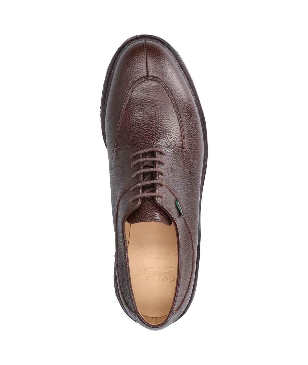 PARABOOT Коричневые кожаные низкие ботинки, фото 5