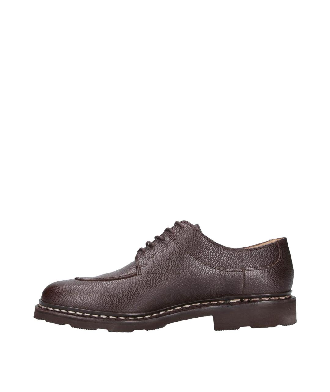 PARABOOT Коричневые кожаные низкие ботинки, фото 3