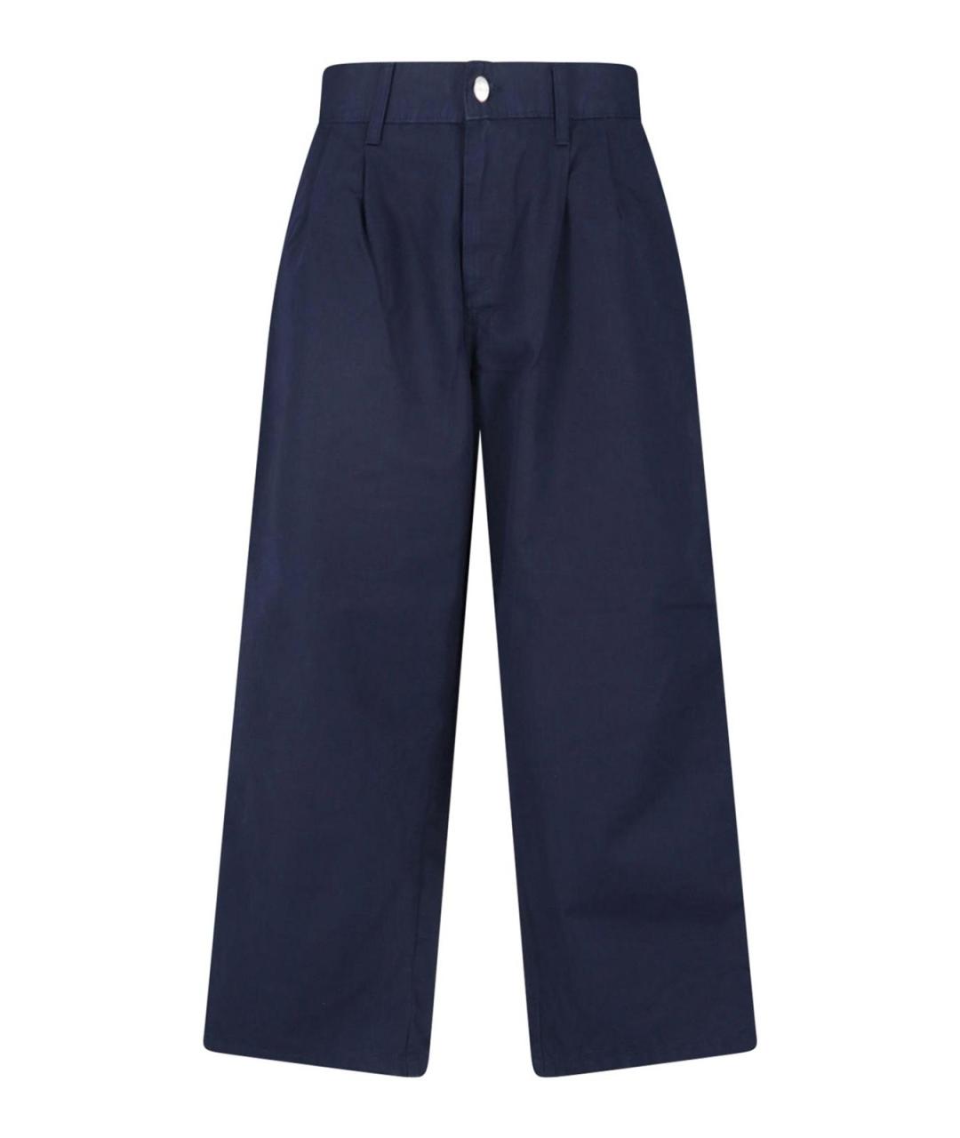 CARHARTT Синие хлопковые повседневные брюки, фото 1