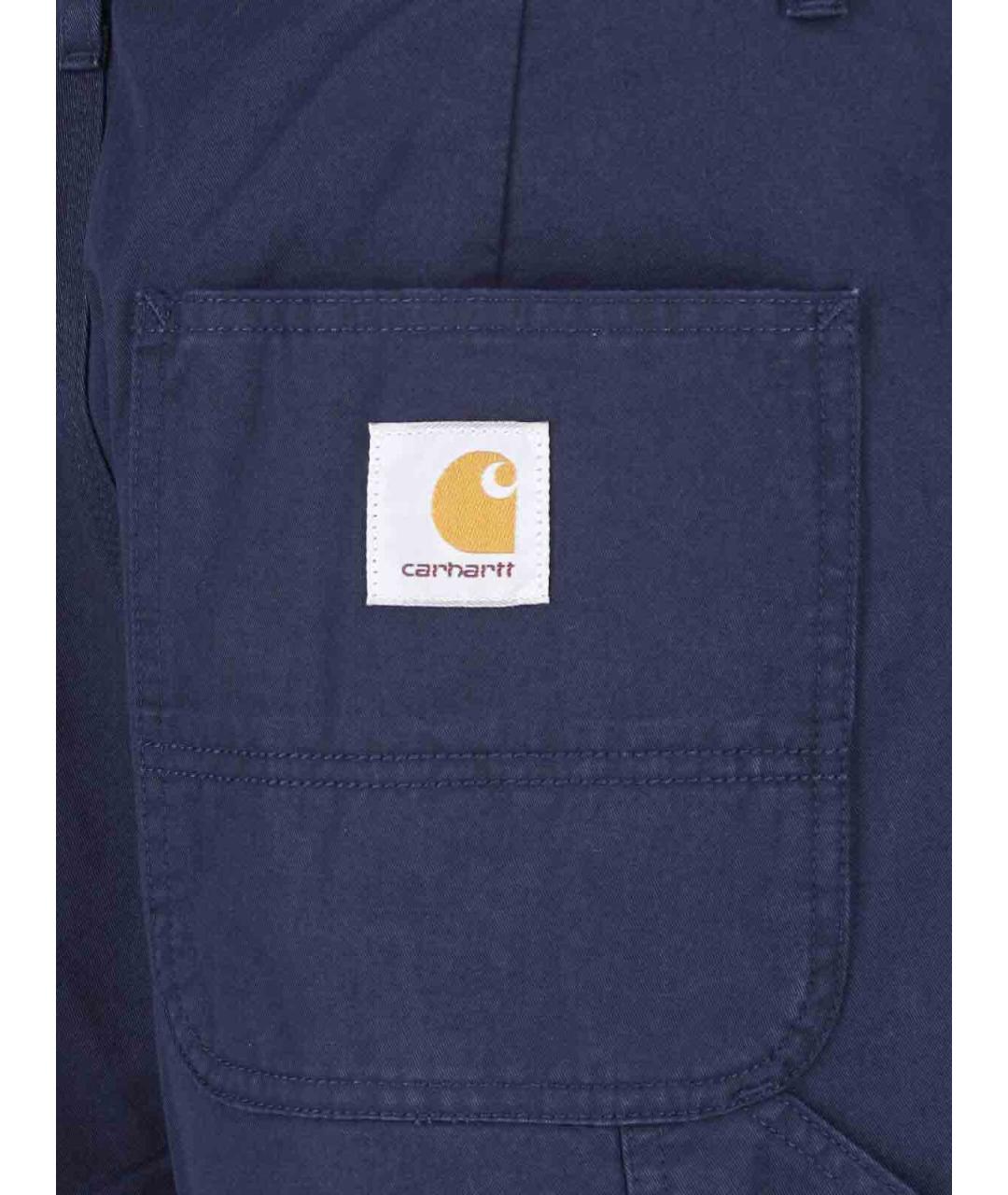 CARHARTT Синие хлопковые повседневные брюки, фото 4