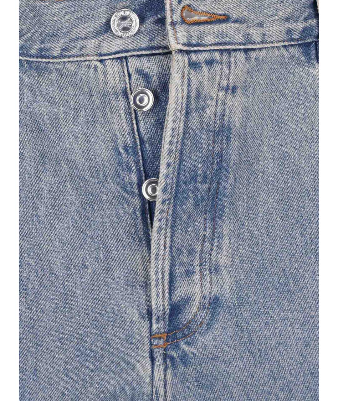 A.P.C. Голубые хлопковые прямые джинсы, фото 4