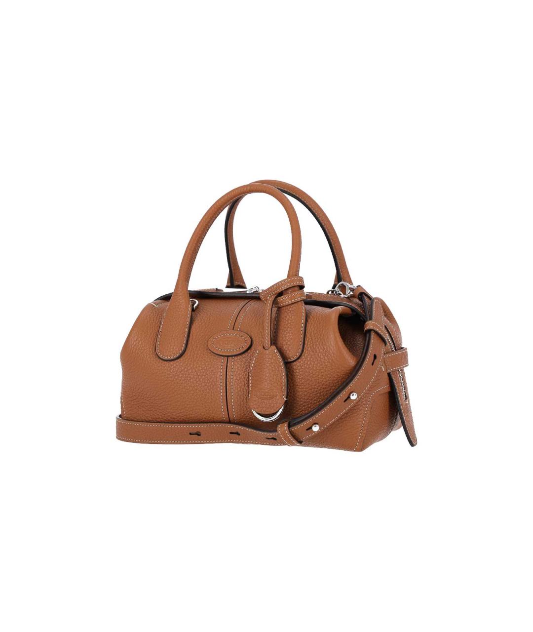 TOD'S Коричневая кожаная сумка тоут, фото 2