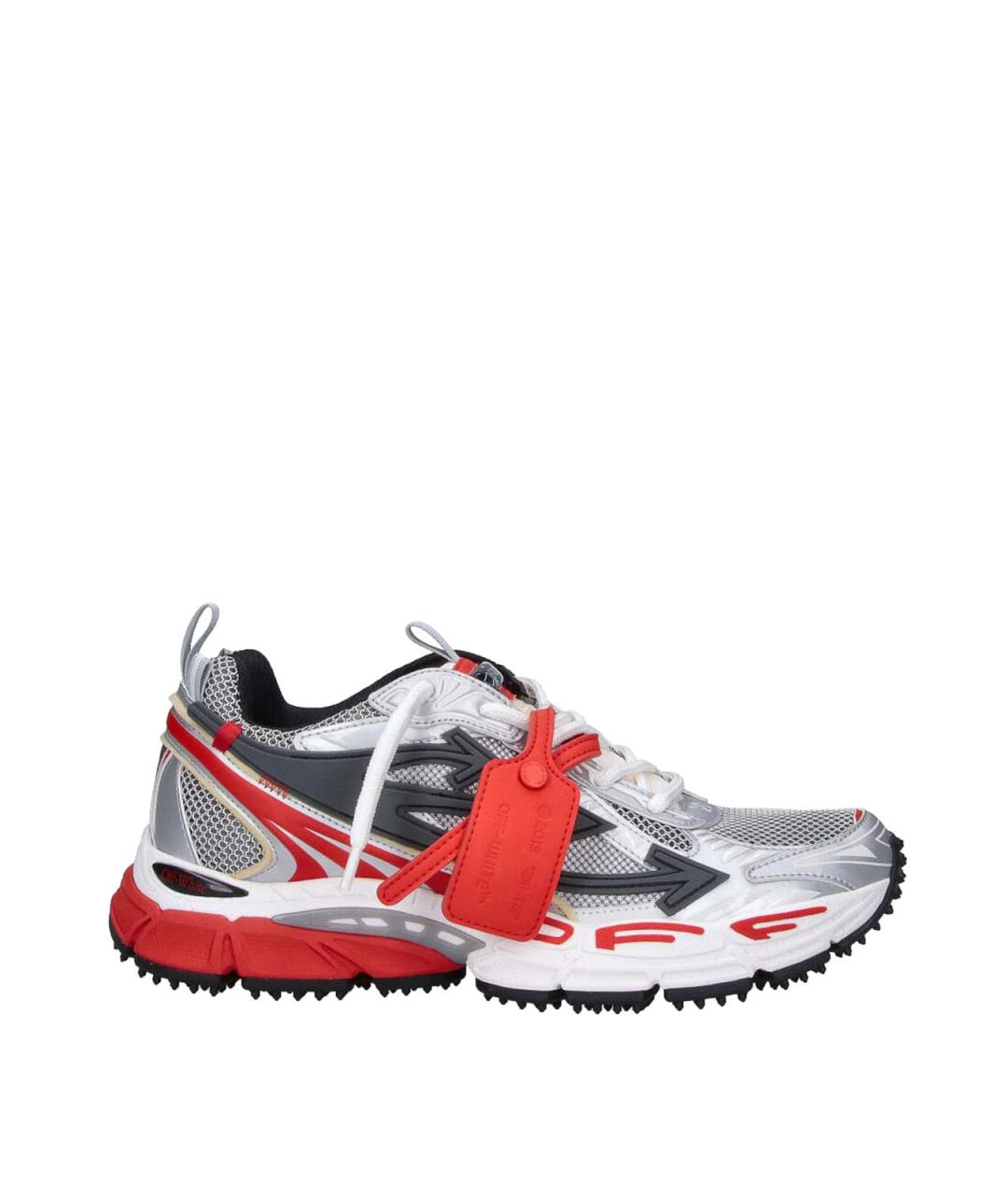 OFF-WHITE Серые резиновые низкие кроссовки / кеды, фото 6