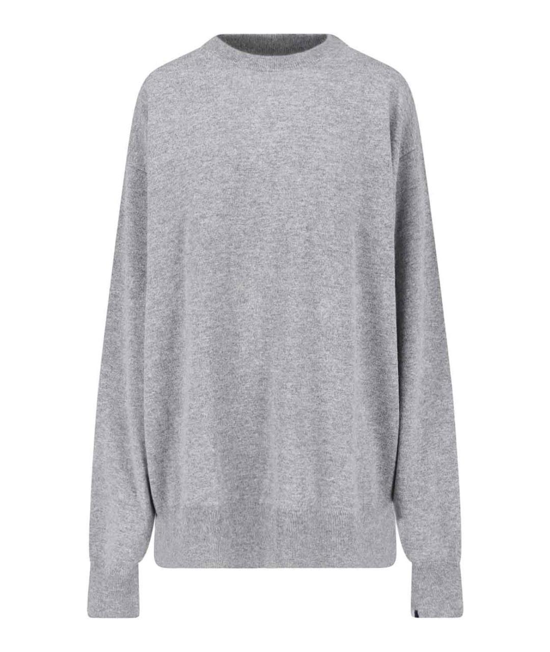 EXTREME CASHMERE Серый кашемировый джемпер / свитер, фото 1