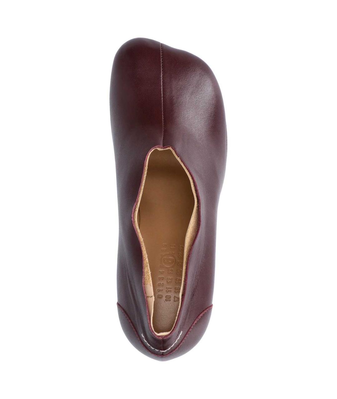 MM6 MAISON MARGIELA Коричневые кожаные туфли, фото 5