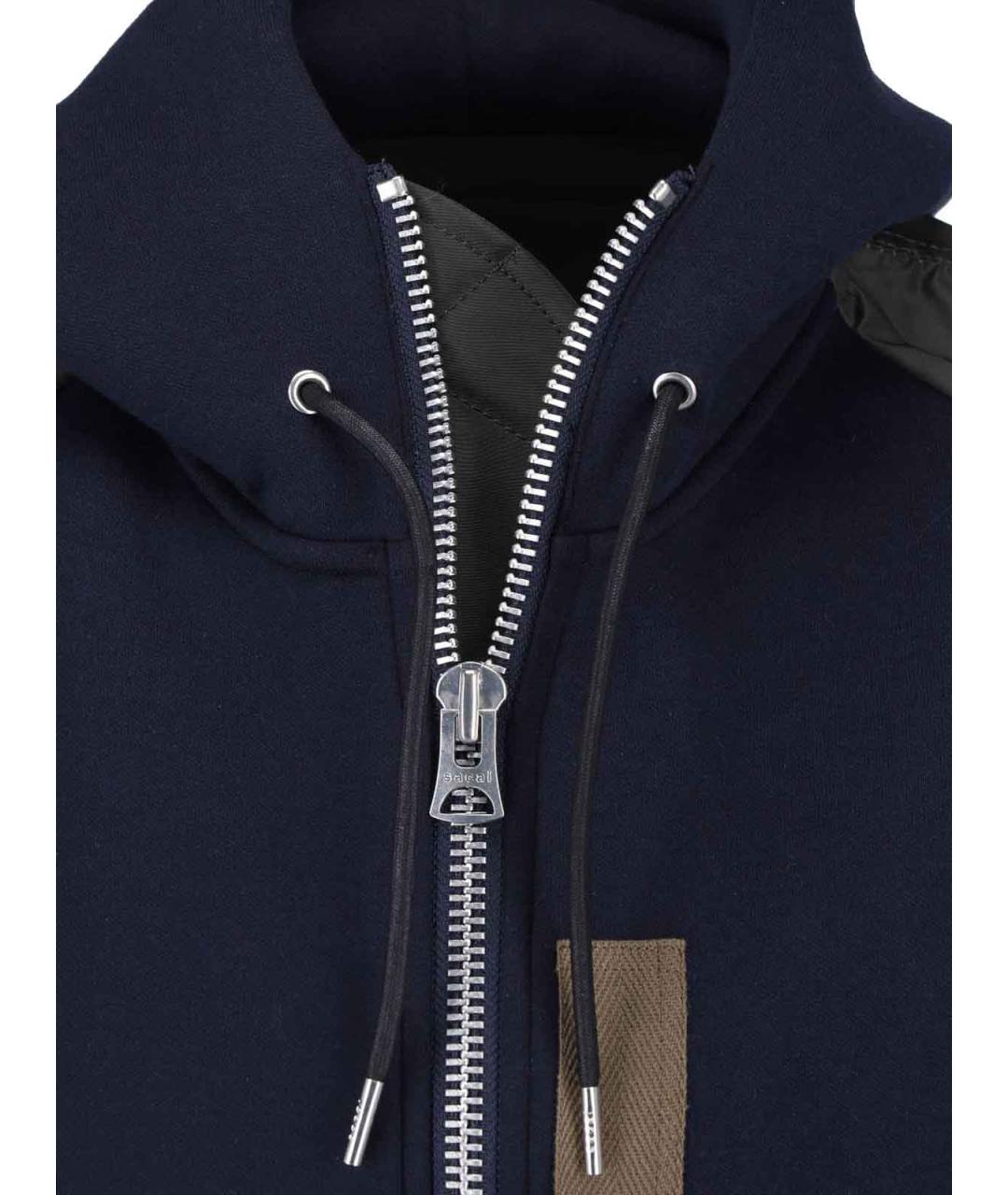 SACAI Синяя хлопковая куртка, фото 4