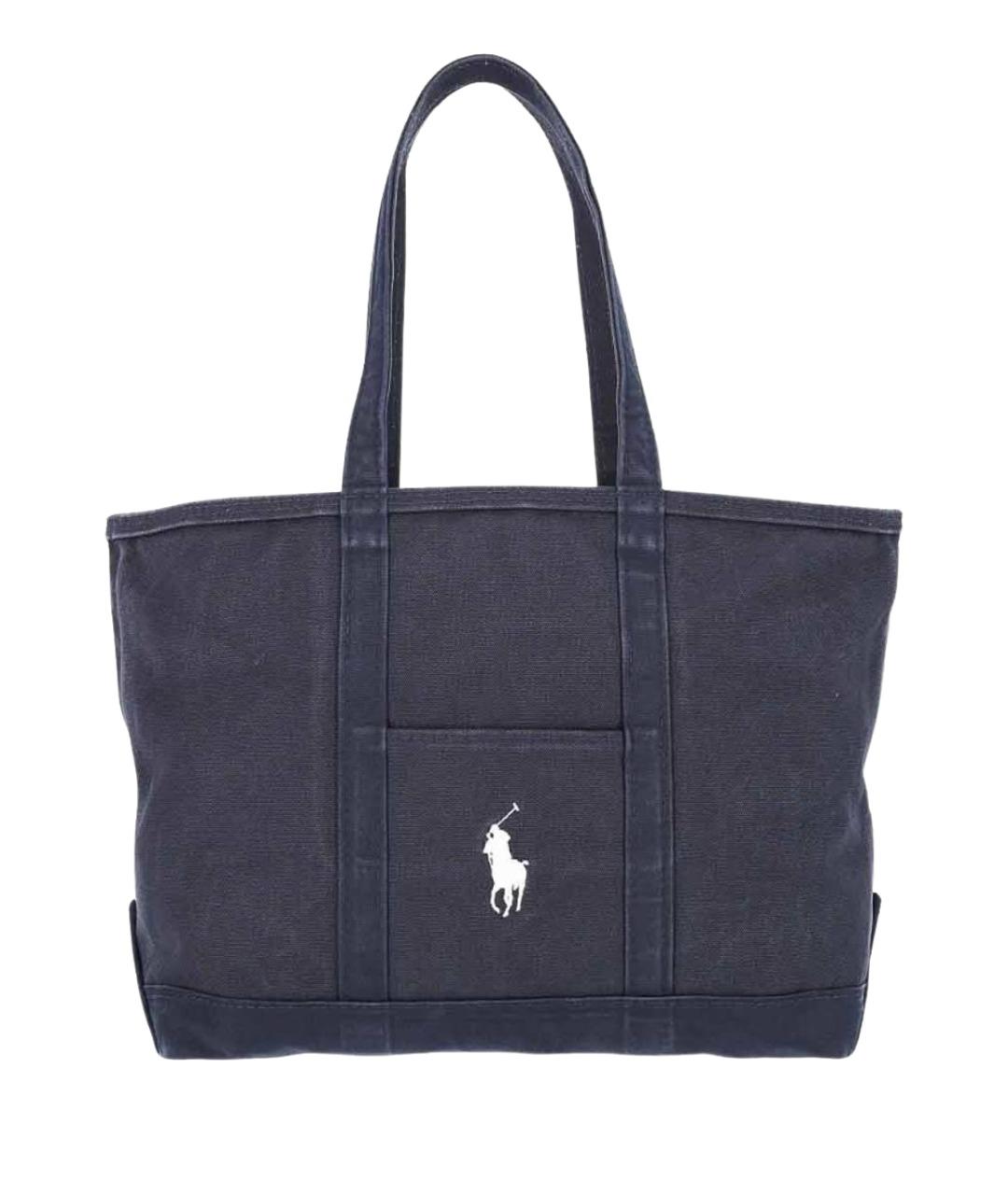 POLO RALPH LAUREN Синяя сумка тоут, фото 1