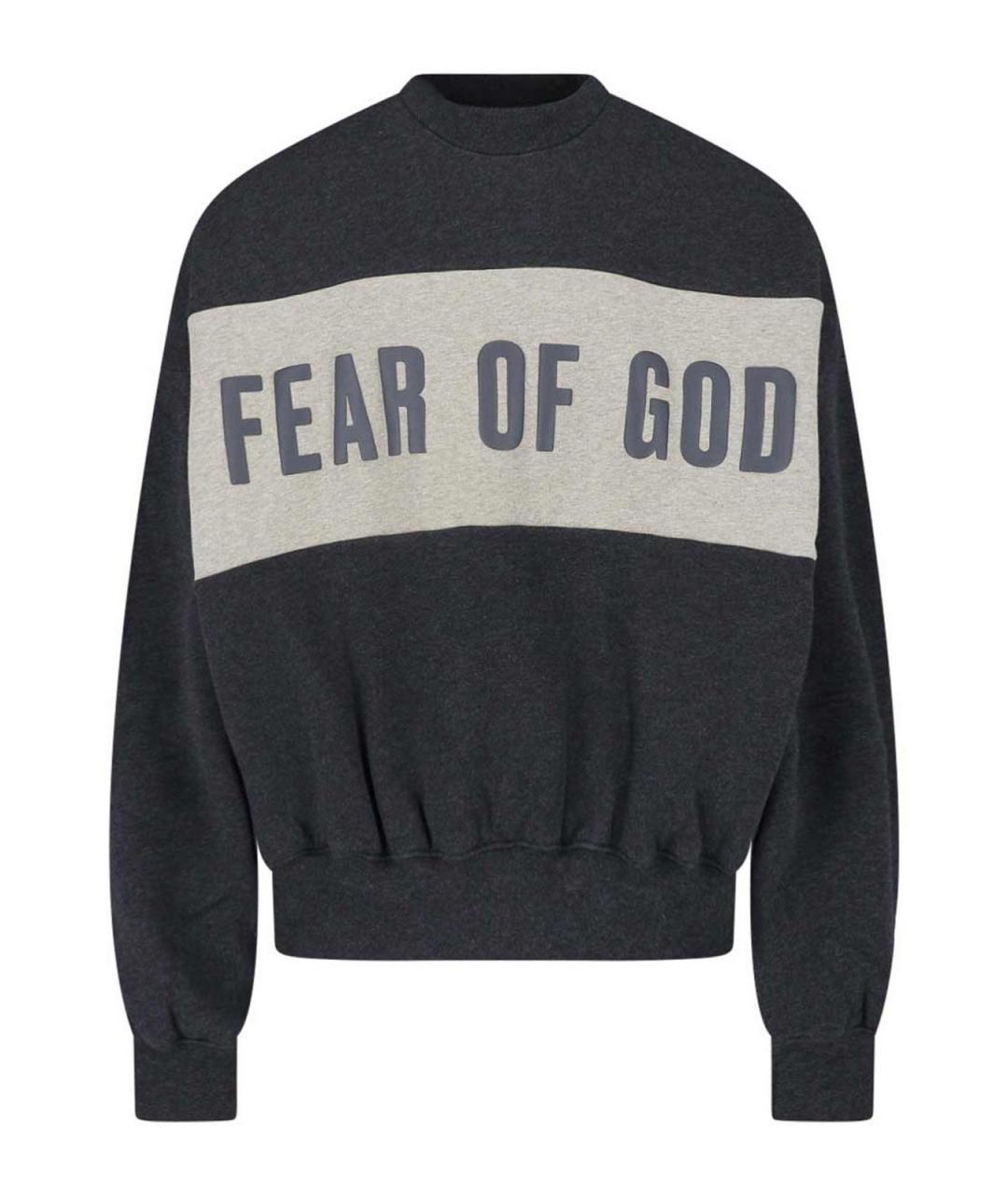 FEAR OF GOD Серый хлопковый джемпер / свитер, фото 1