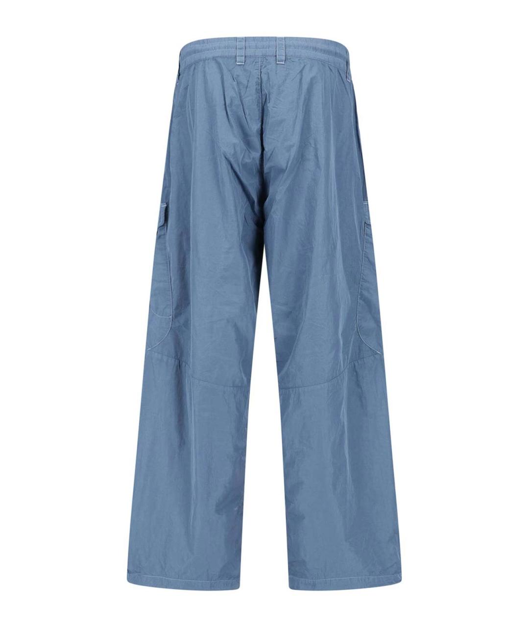 CP COMPANY Синие полиамидовые повседневные брюки, фото 2