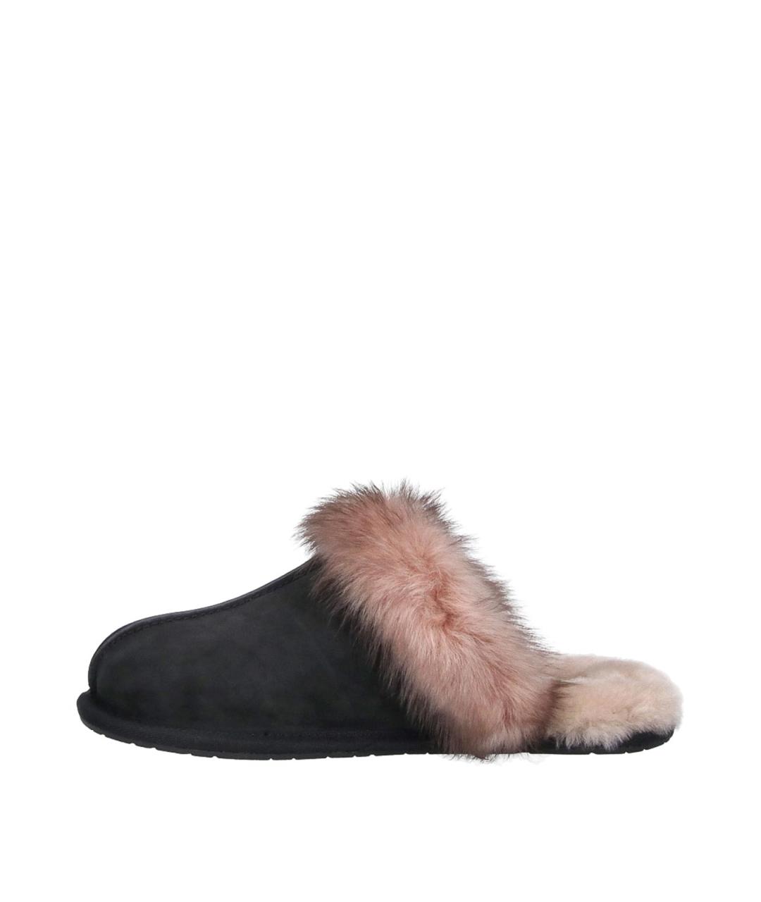 UGG Черные замшевые сабо, фото 3