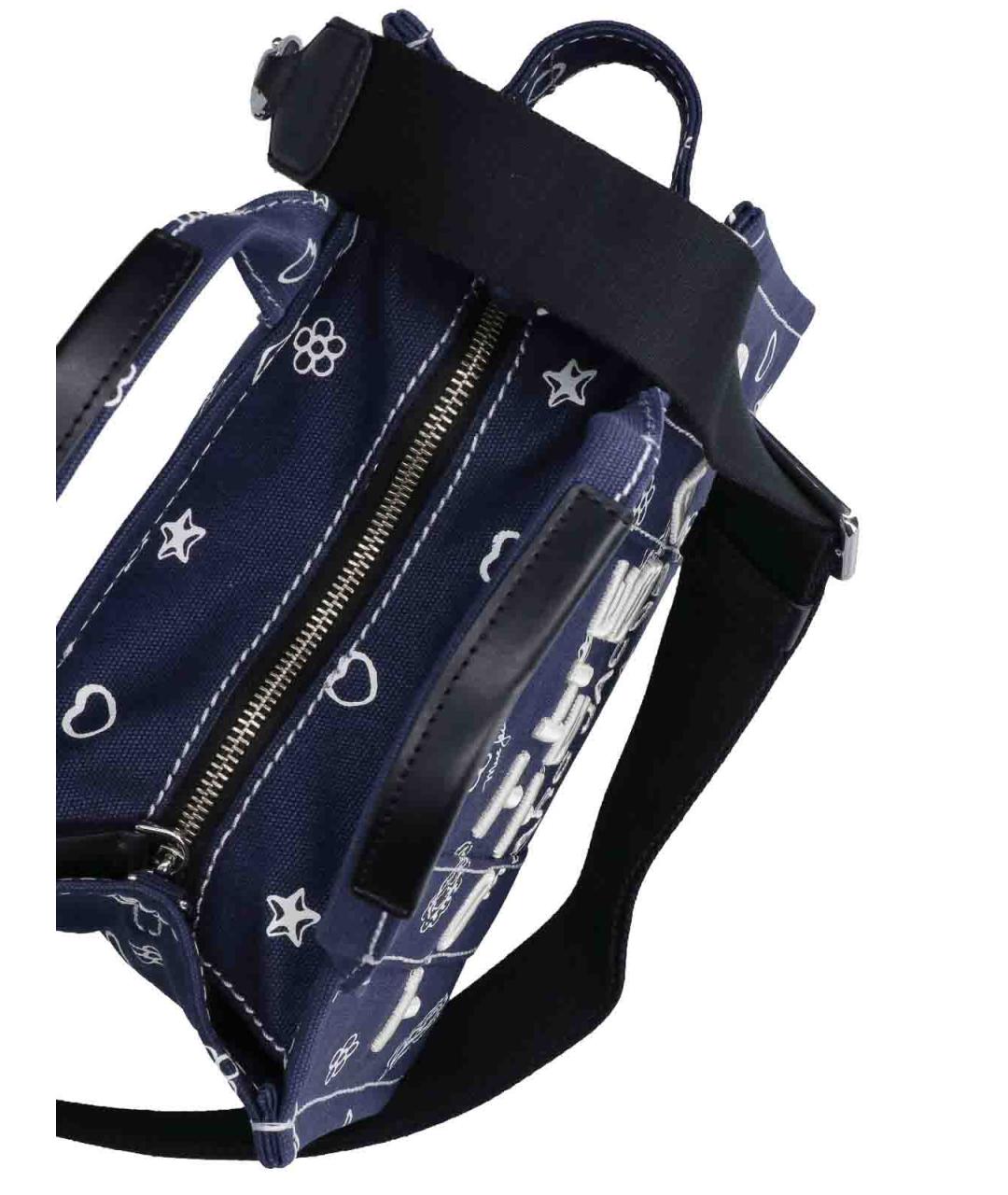 MARC JACOBS Синяя тканевая сумка тоут, фото 4