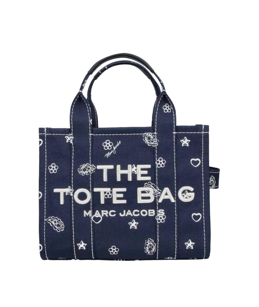 MARC JACOBS Синяя тканевая сумка тоут, фото 1