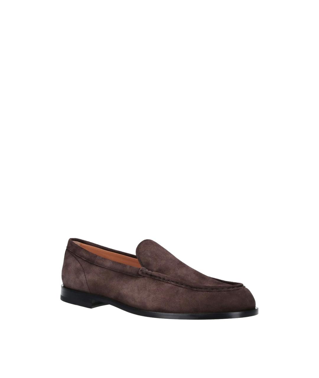 TOD'S Коричневые замшевые лоферы, фото 2