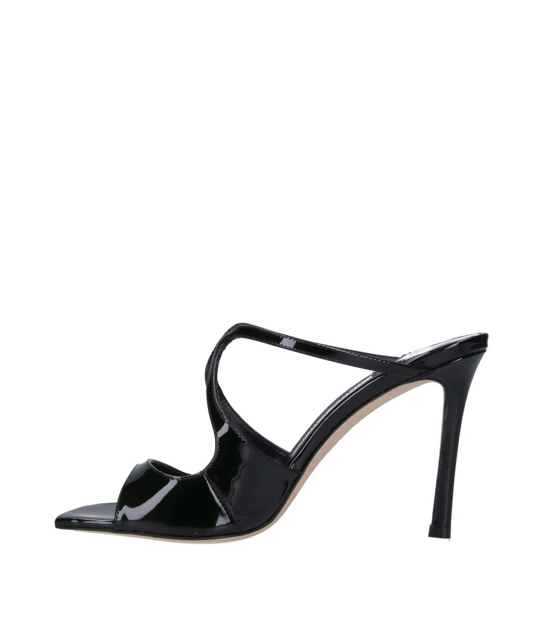 JIMMY CHOO Черные кожаные мюли, фото 3