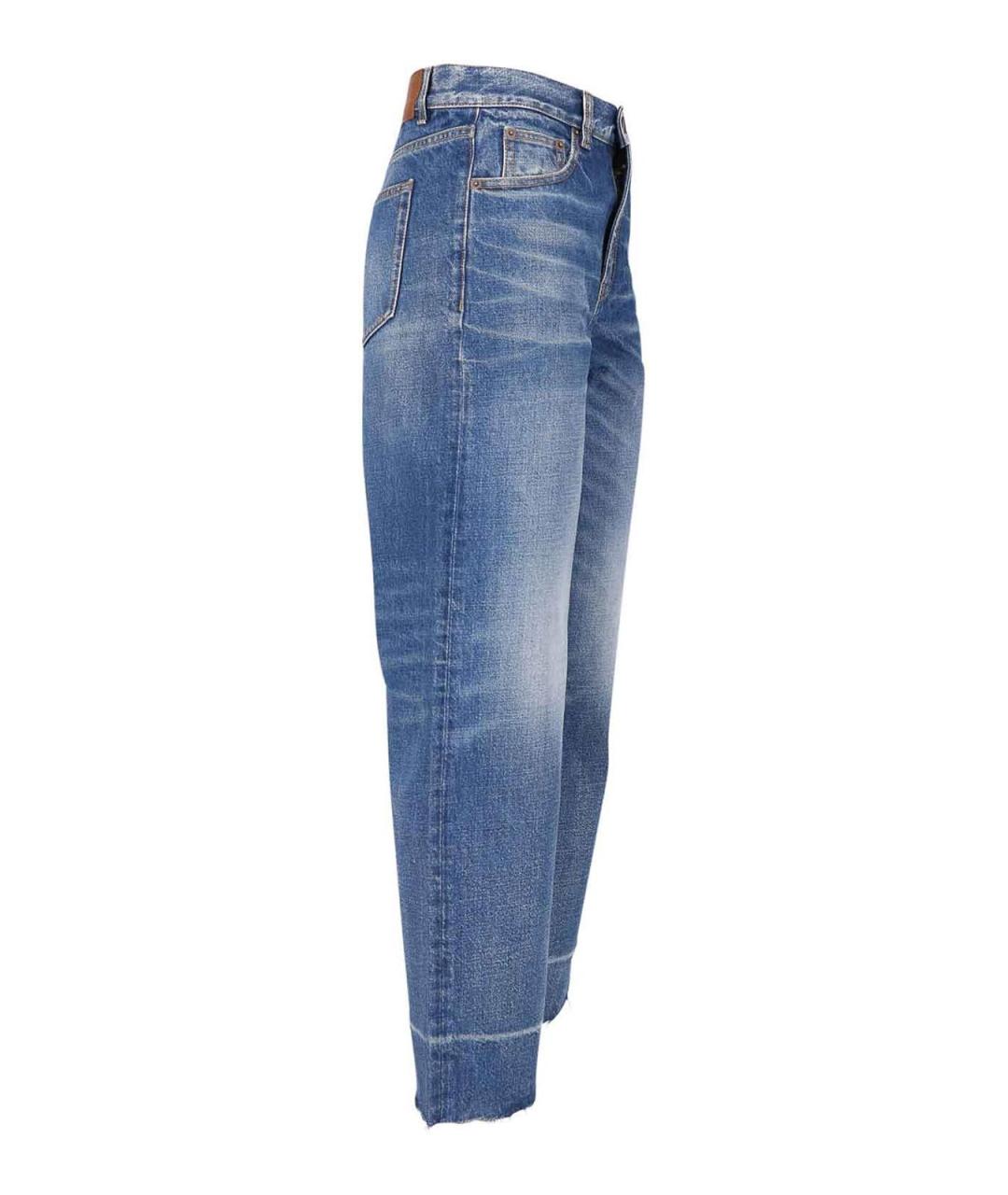 CHLOE Синие хлопковые прямые джинсы, фото 3