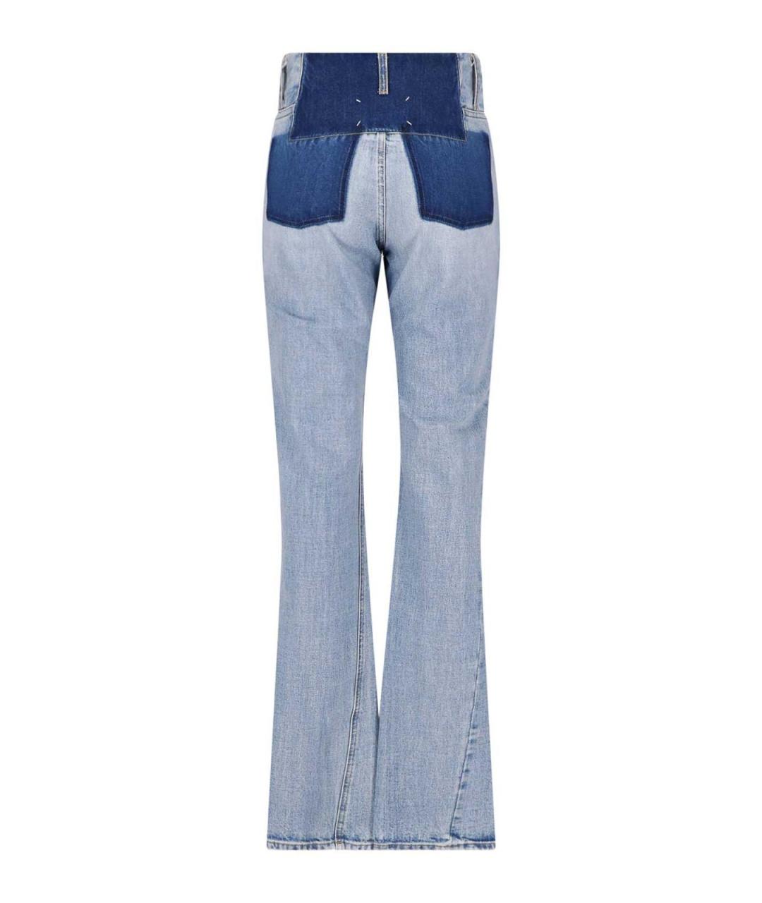 MAISON MARGIELA Голубые хлопковые джинсы клеш, фото 2