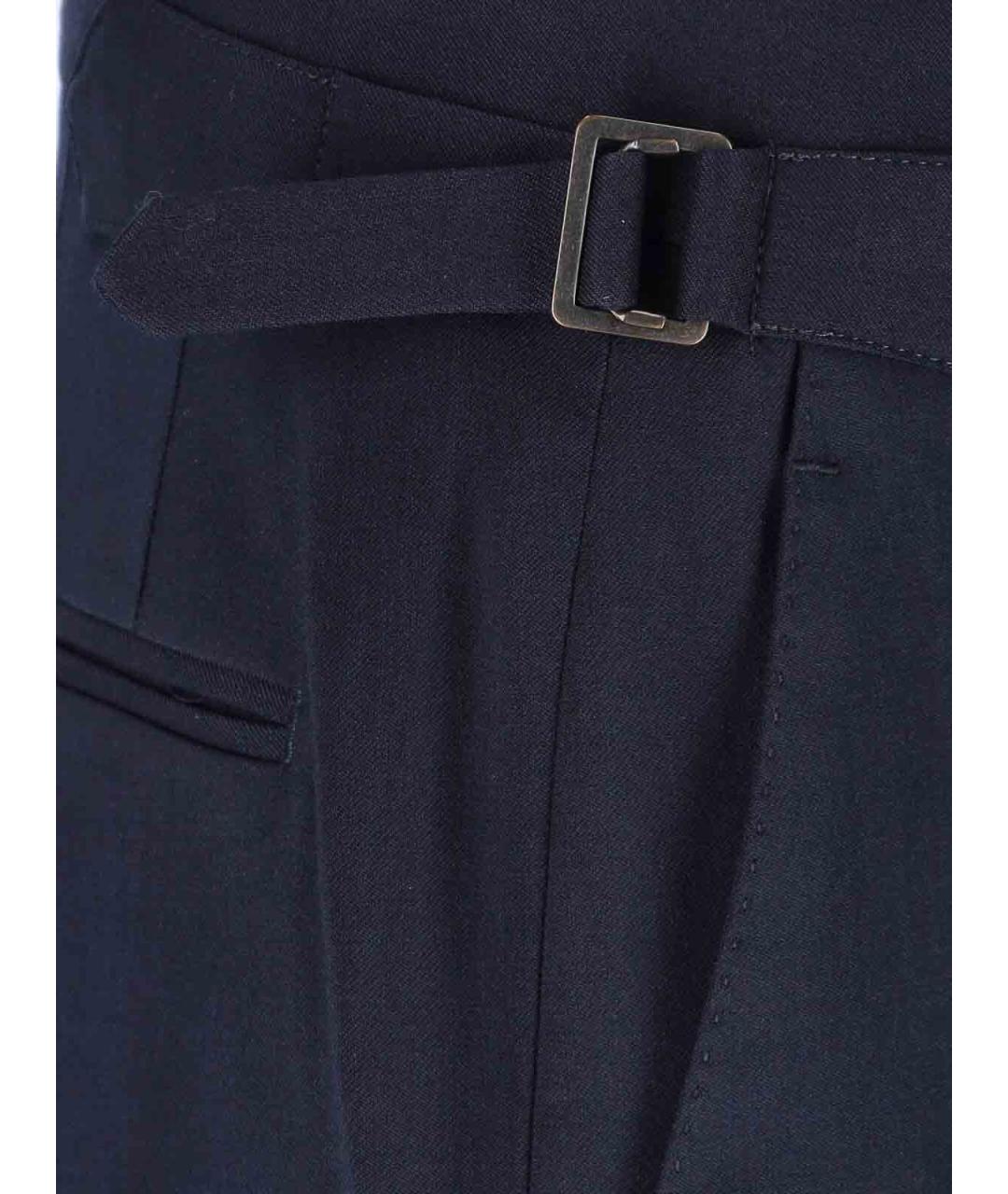 VIVIENNE WESTWOOD Синие шерстяные повседневные брюки, фото 4