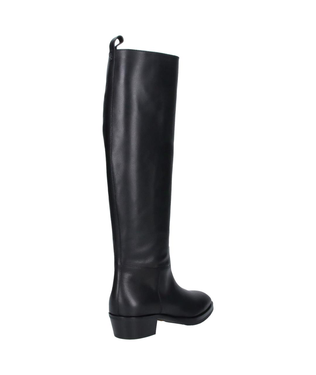 JIMMY CHOO Черные кожаные сапоги, фото 4