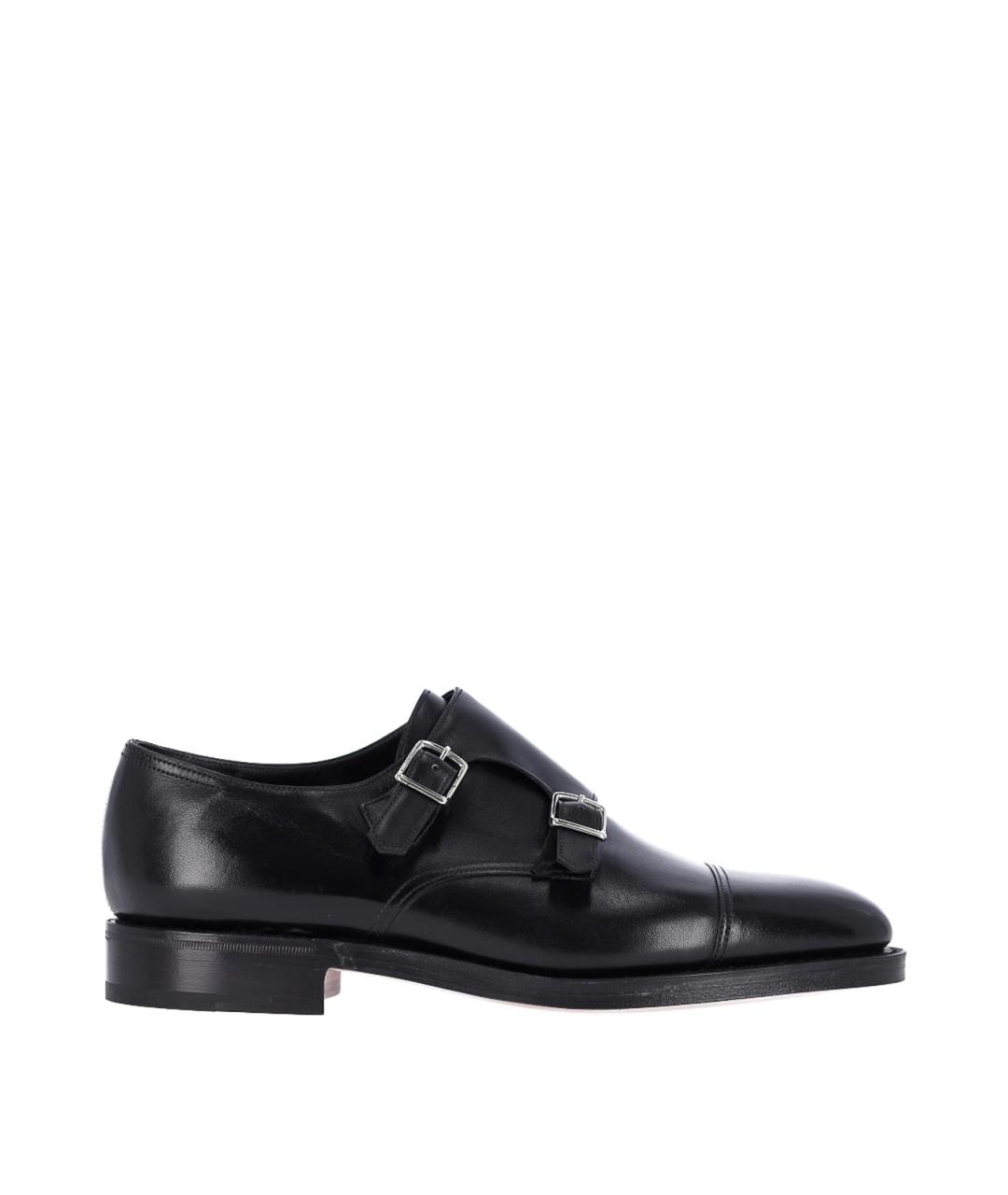 JOHN LOBB Черные кожаные туфли, фото 1