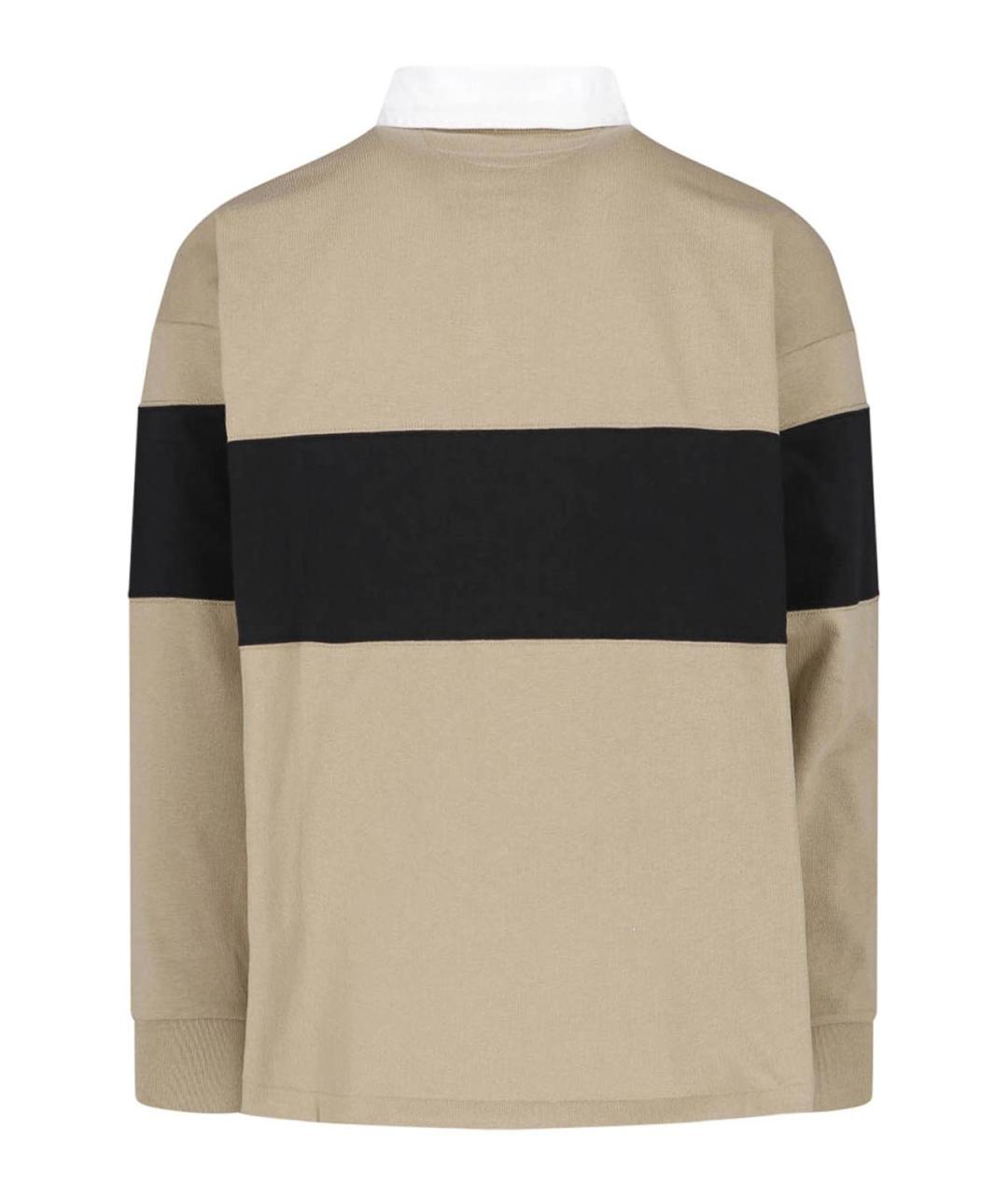 POLO RALPH LAUREN Мульти хлопковое поло с длинным рукавом, фото 2