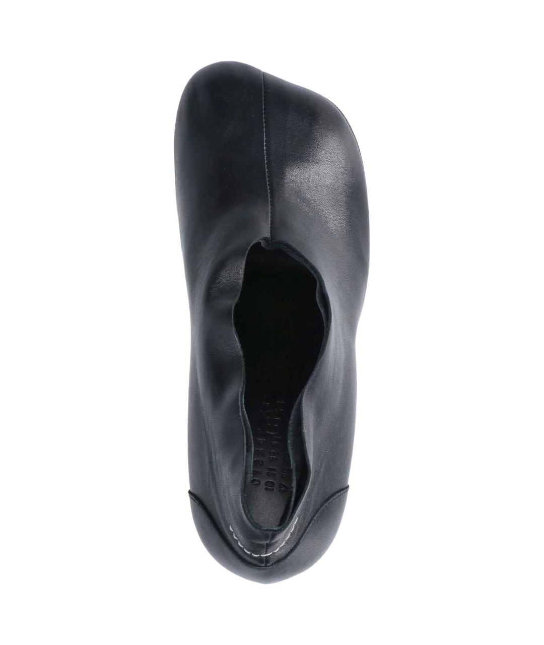 MM6 MAISON MARGIELA Черные кожаные туфли, фото 5