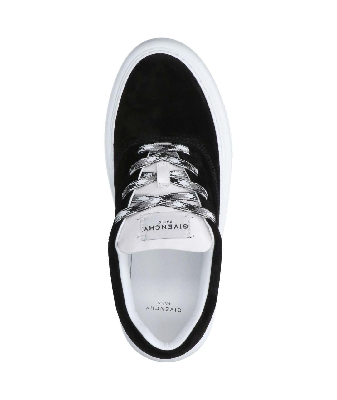 GIVENCHY Черные замшевые низкие кроссовки / кеды, фото 5
