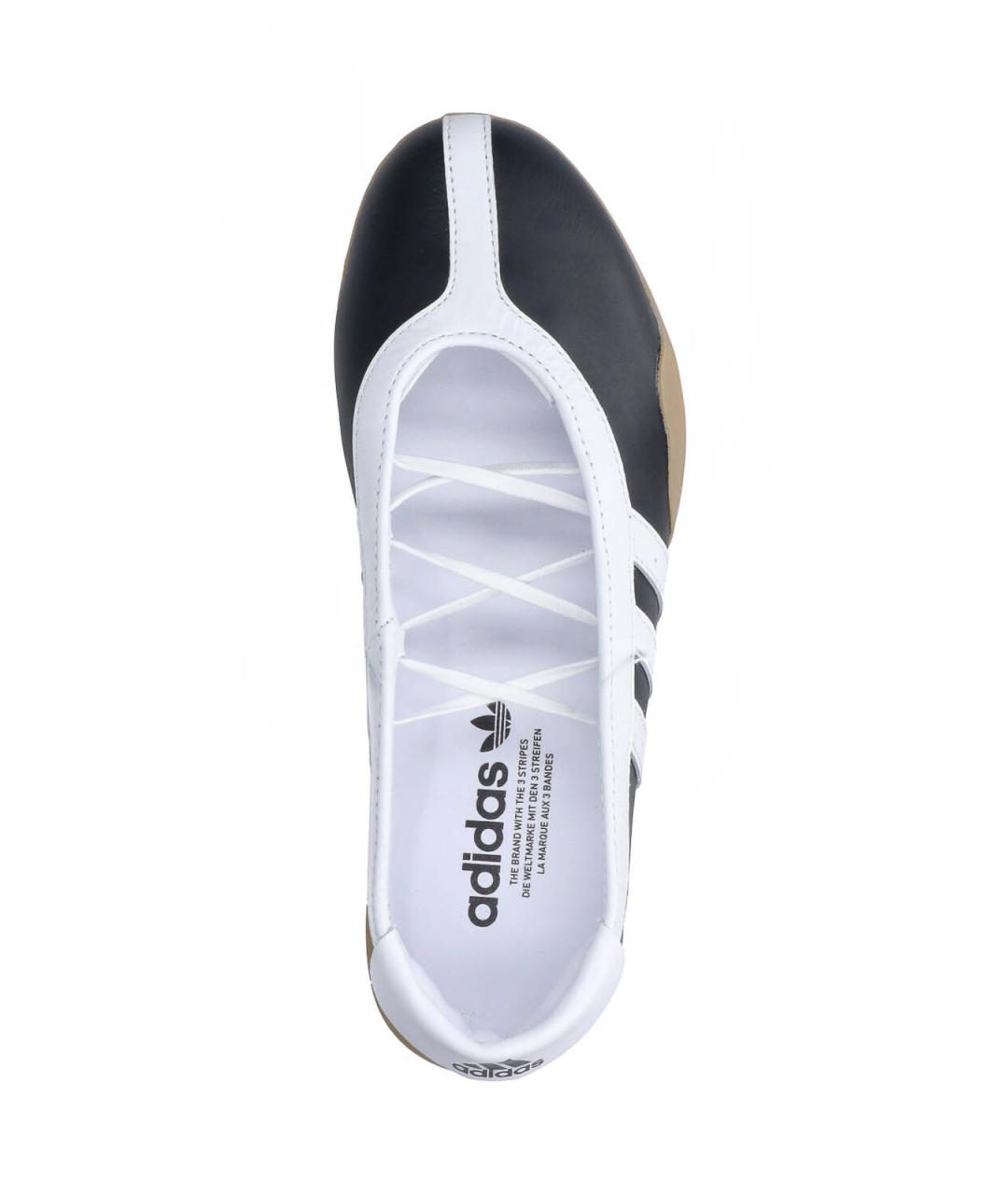 ADIDAS Черные кожаные балетки, фото 5