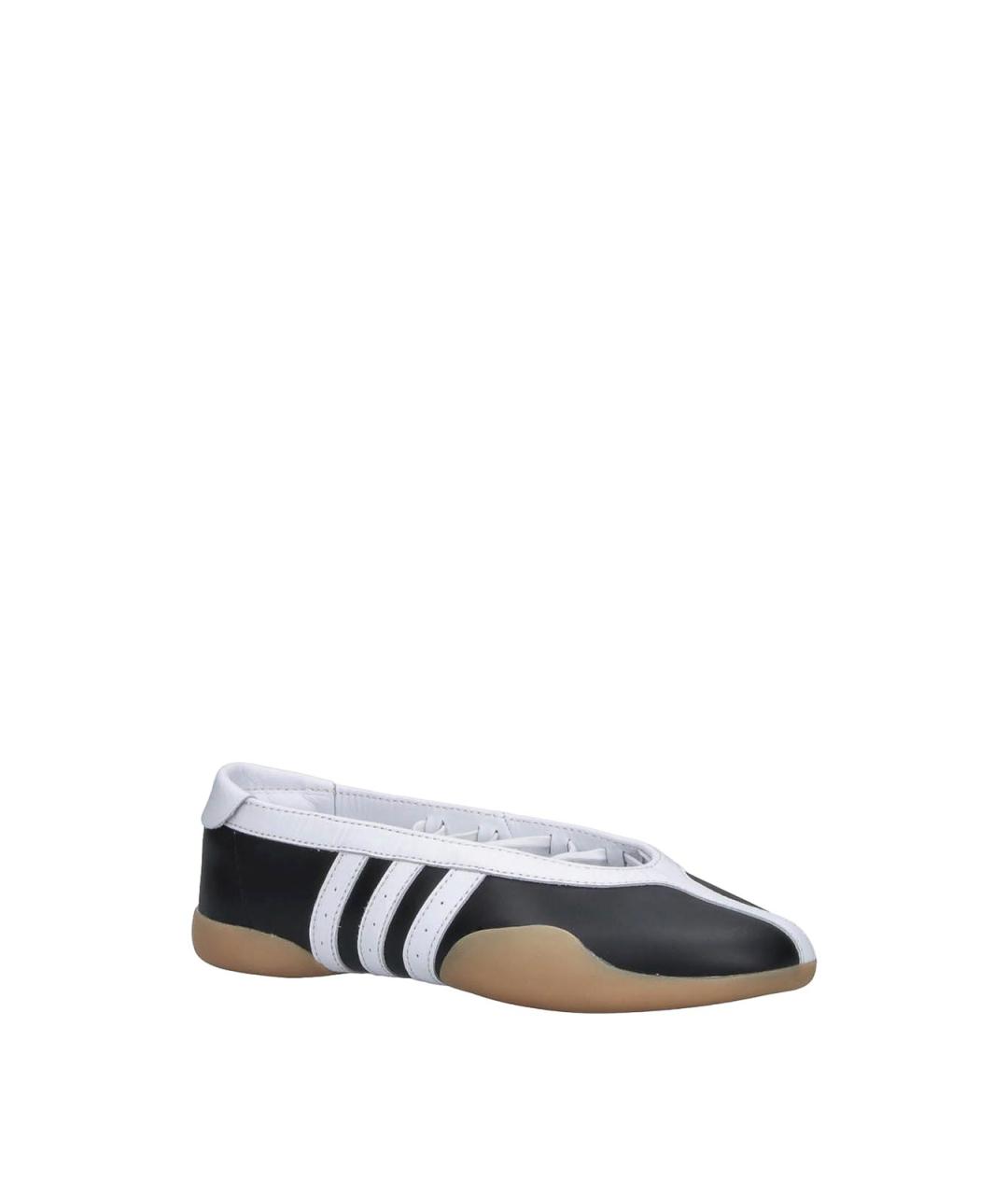 ADIDAS Черные кожаные балетки, фото 2