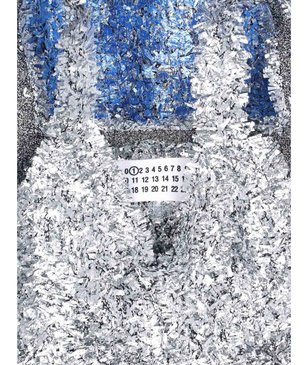 MAISON MARGIELA Голубая полиэстеровая майка, фото 3