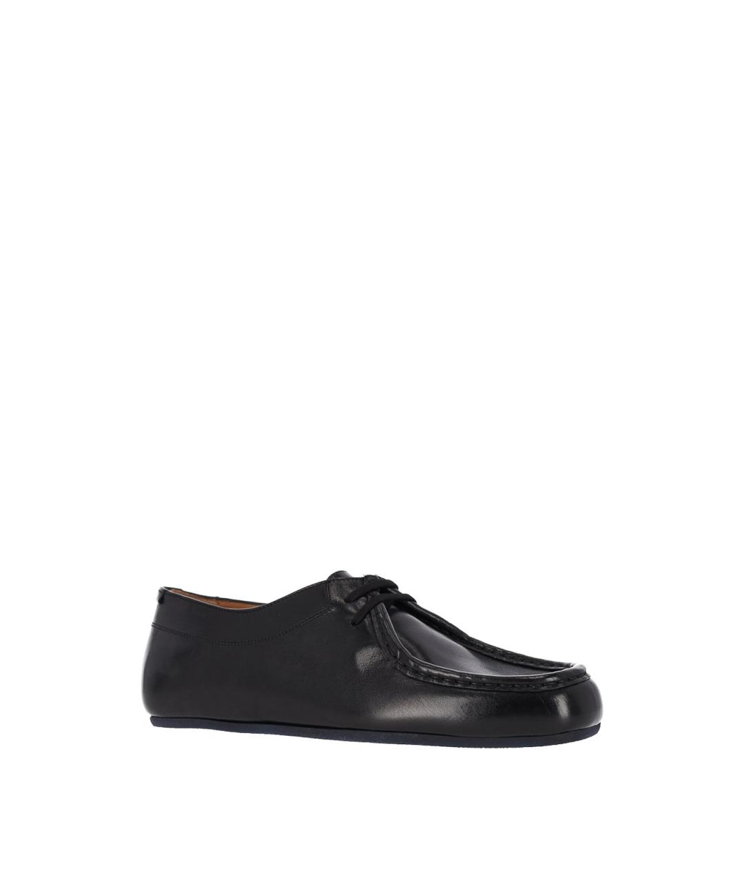 JIL SANDER Черные кожаные лоферы, фото 2