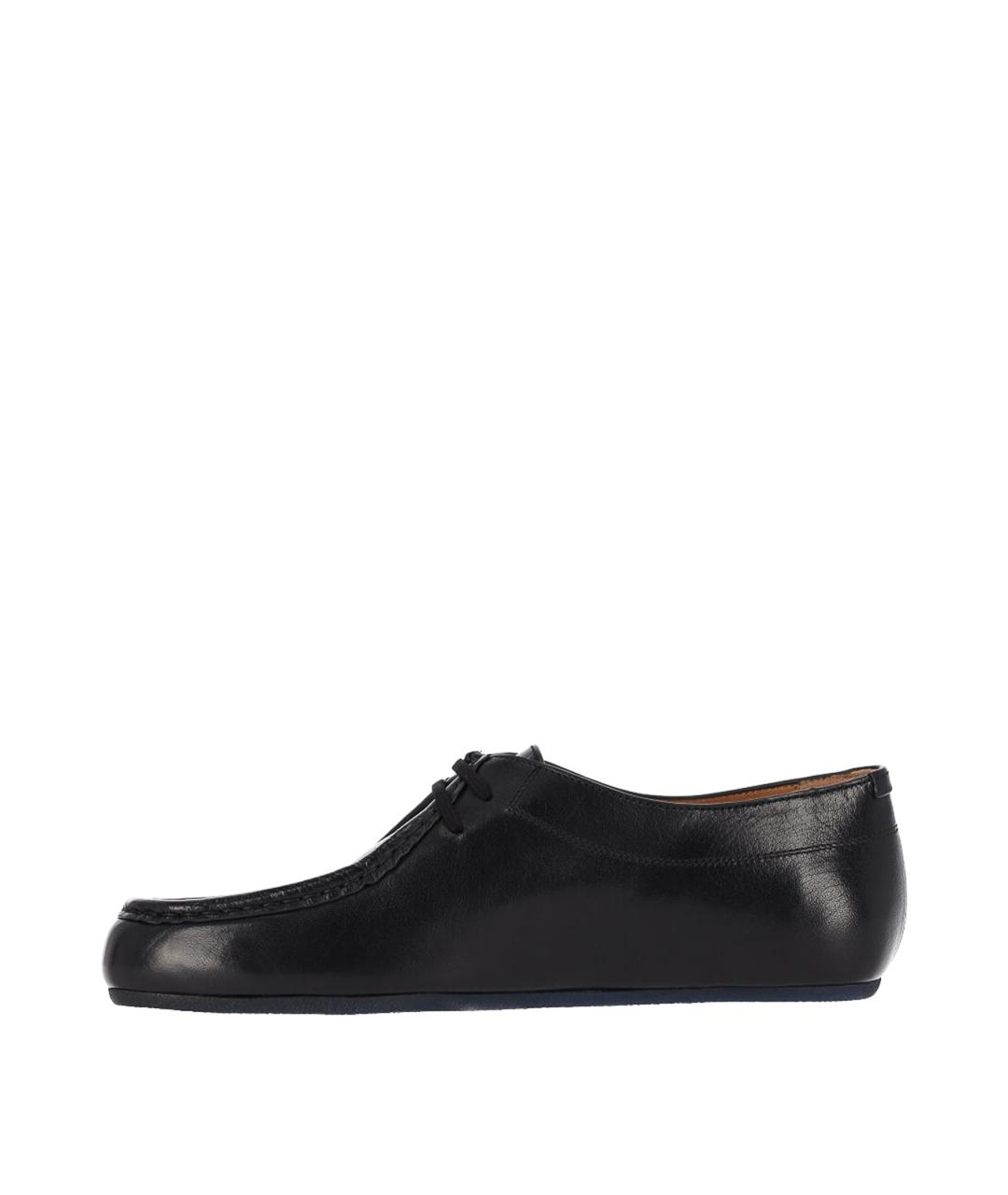 JIL SANDER Черные кожаные лоферы, фото 3