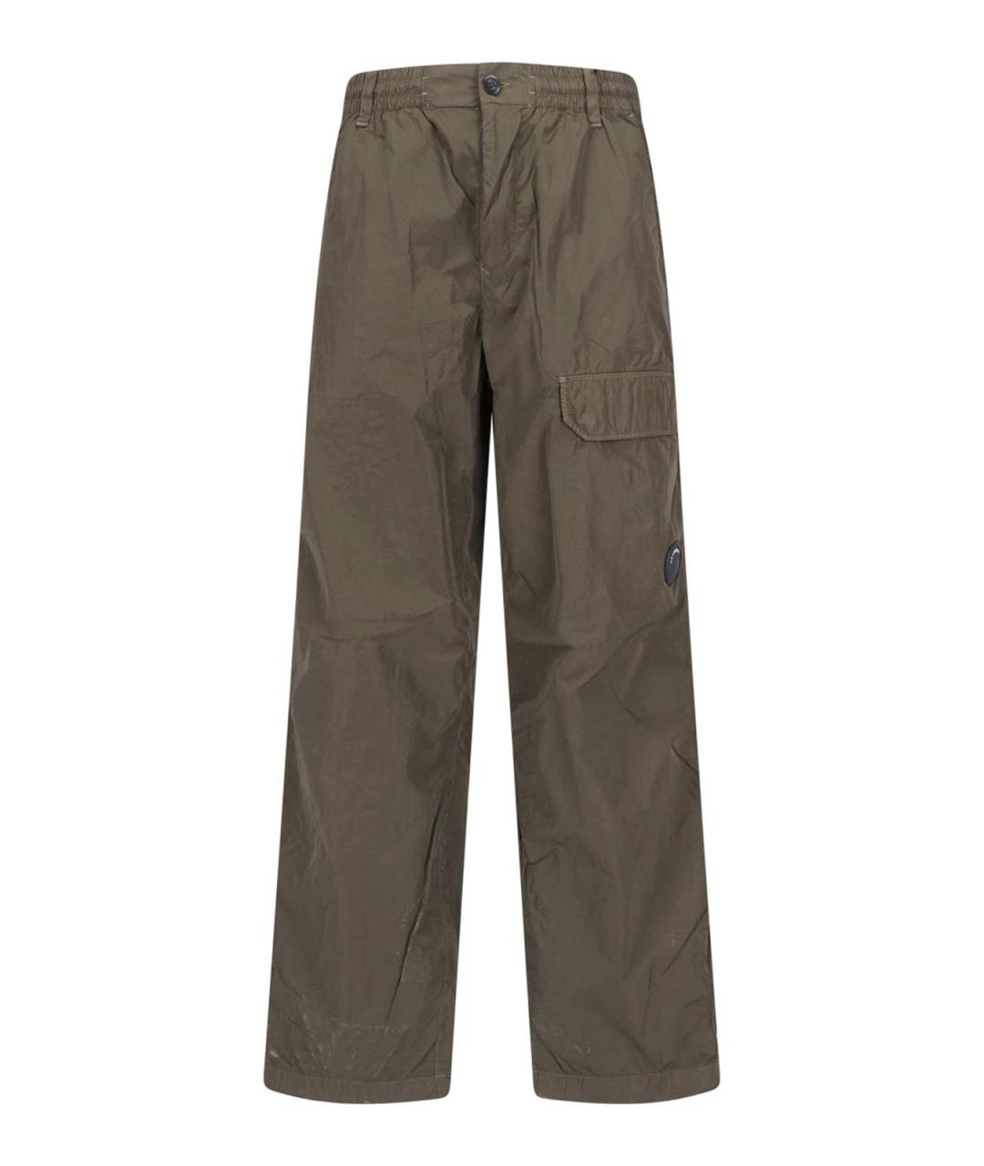 CP COMPANY Зеленые полиамидовые повседневные брюки, фото 1