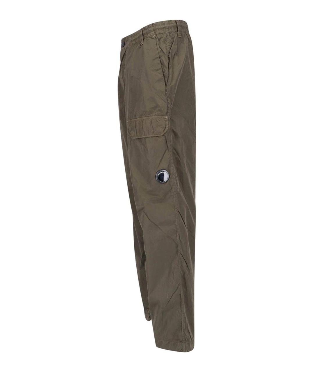 CP COMPANY Зеленые полиамидовые повседневные брюки, фото 3