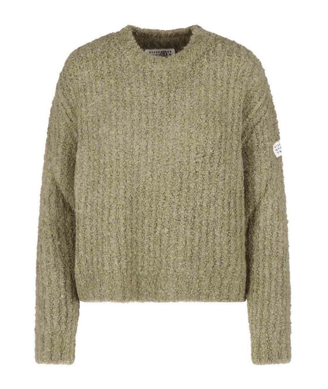 MM6 MAISON MARGIELA Зеленый шерстяной джемпер / свитер, фото 1
