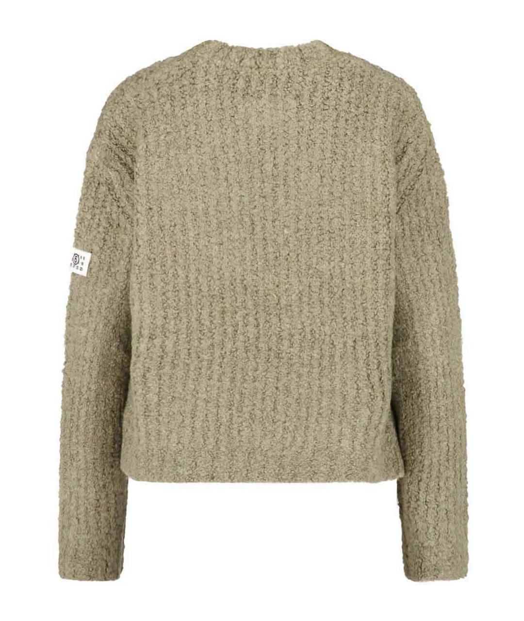 MM6 MAISON MARGIELA Зеленый шерстяной джемпер / свитер, фото 2