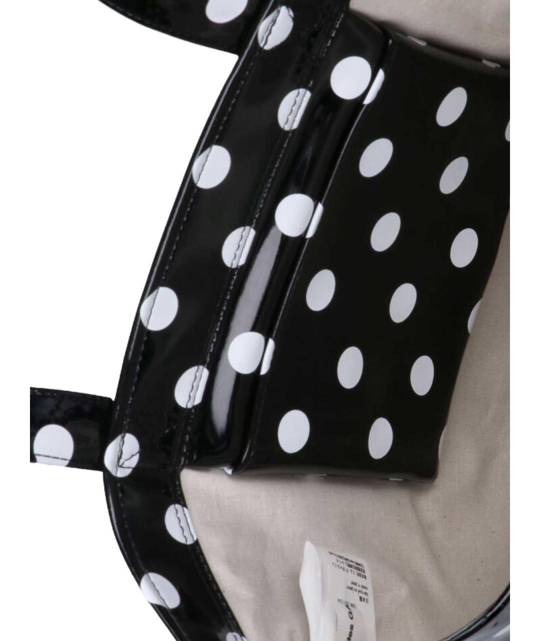 COMME DES GARÇONS Черная кожаная сумка тоут, фото 4
