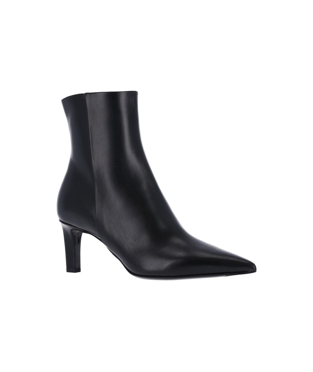 JIMMY CHOO Черные кожаные ботильоны, фото 2