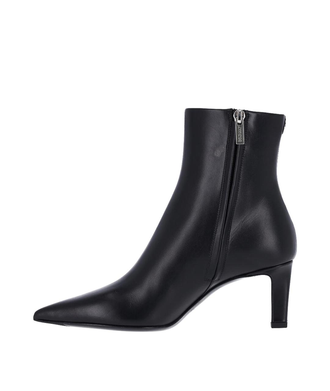 JIMMY CHOO Черные кожаные ботильоны, фото 3