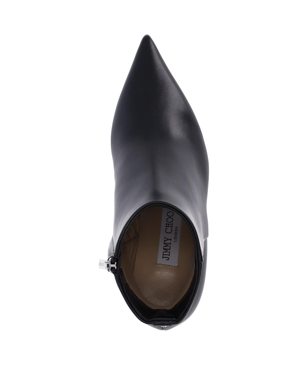 JIMMY CHOO Черные кожаные ботильоны, фото 5