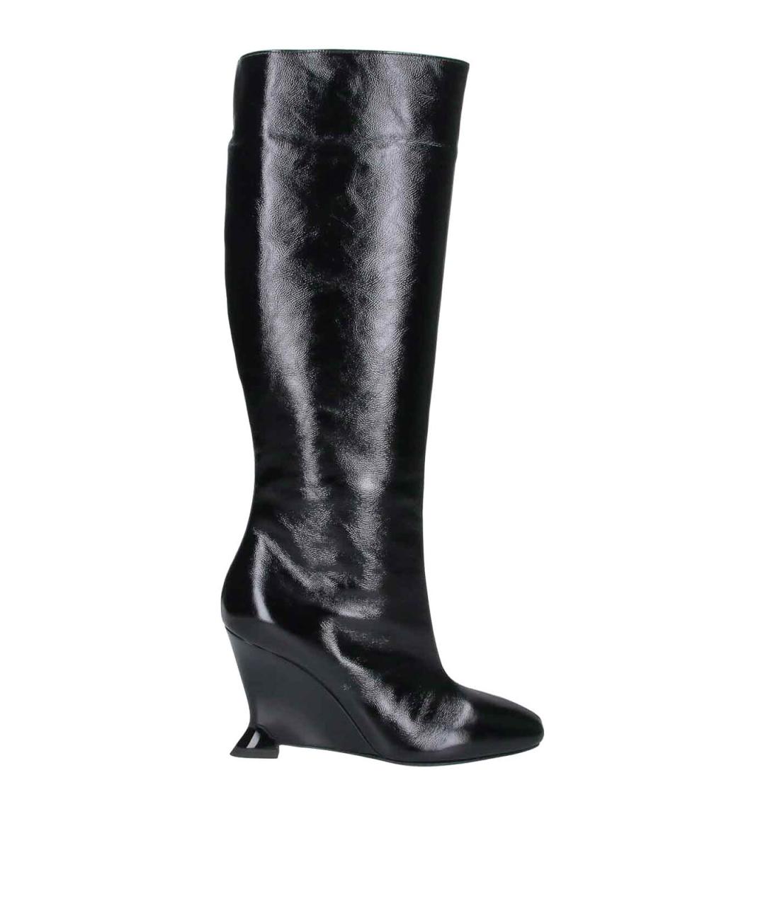 BALMAIN Черные кожаные сапоги, фото 6