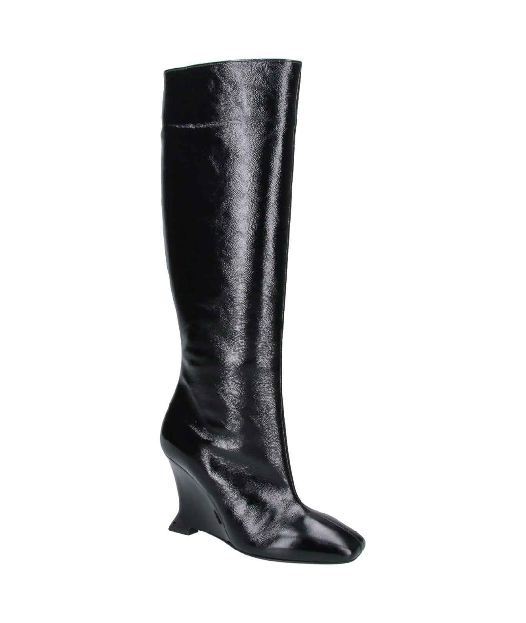 BALMAIN Черные кожаные сапоги, фото 2